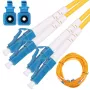 Fiiberoptiline patch-kaabel Extralink EX.2862 LC–LC 0,5 m G.652D FTTH kollane täisdupleks