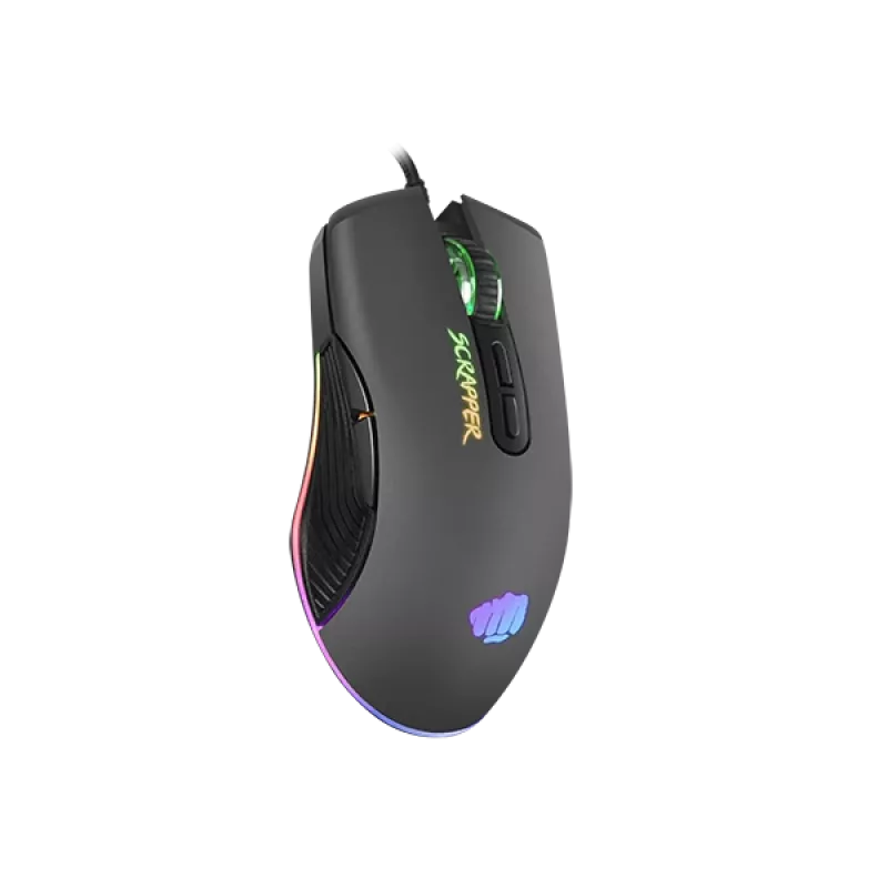 FURY Scrapper mängurihiir, mõlemakäeline, USB Type-A, optiline, 6400 DPI