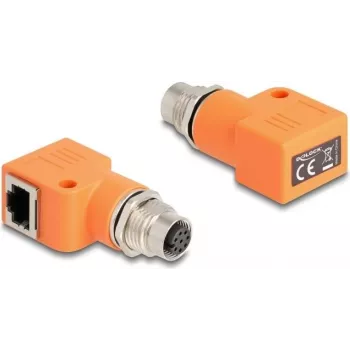 DeLOCK 60668 kaabli soovahetaja M12 RJ45 oranž kullatud