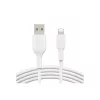 Belkin PVC USB-A–Lightning 2 m valge