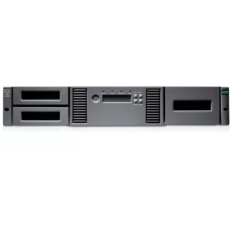 Salvestusseadme automaatlaadur ja teek HPE MSL2024 1x LTO-8 SAS-seade 15x 30 TB kassetid