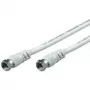 Wentronic Goobay SAT-ühenduskaabel, 100% varjestatud, valge, 3,5 m - F-pistik F-pistik (50754)