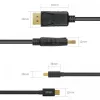 CABLE miniDisplayPort/DisplayP M/M 2m; Y-C611BK