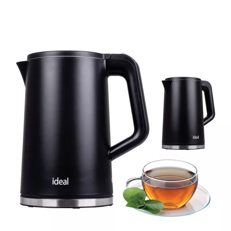 IDEALi veekeetja 1,7 l, terasest korpus, võimsus 1500 W, must
