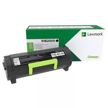 Toonerikassett Lexmark 51B2000 3000 lehekülge Must