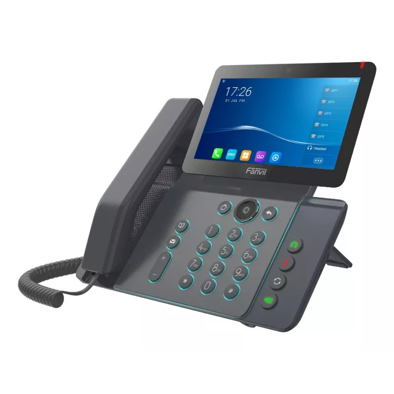 Fanvil V67 IP-telefon must 20 liini LCD Wi-Fi