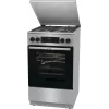 Gorenje GKS5C71XF vabaltseisev pliit ahjuga hõbedane