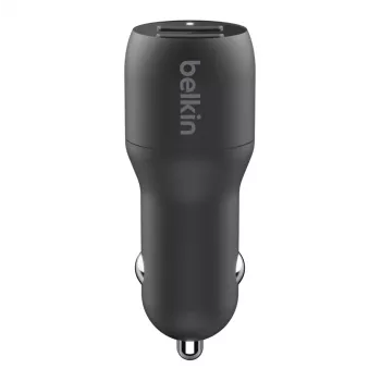 Dual USB-A autolaadija 12W x2 must