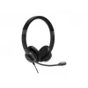 PORT CONNECT | Stereo USB Headphone PRO ON'R 300 | Juhtmega | Kõrvapealsed | Mürasummutus | Must