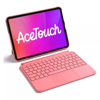 Klaviatuuriga ümbris puuteplaadiga Inateck KB04122 iPadile 11 inch/Air, QWERTZ, punane
