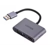 UNITEK V1304A videokaabli adapter 0,15 m USB Type-A HDMI + VGA (D-Sub) Hall