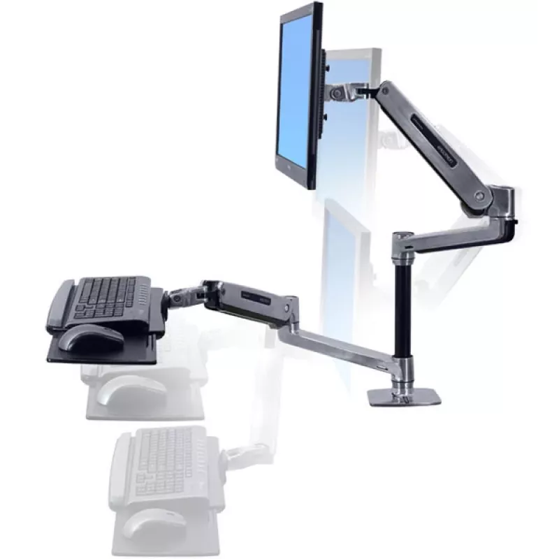 ERGOTRON WorkFit-LX, istu-seisa lauale paigaldatav süsteem