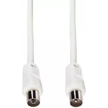Koaksiaalkaabel e+p HFT 3 3.5m Coax Plug Coax Jack Valge