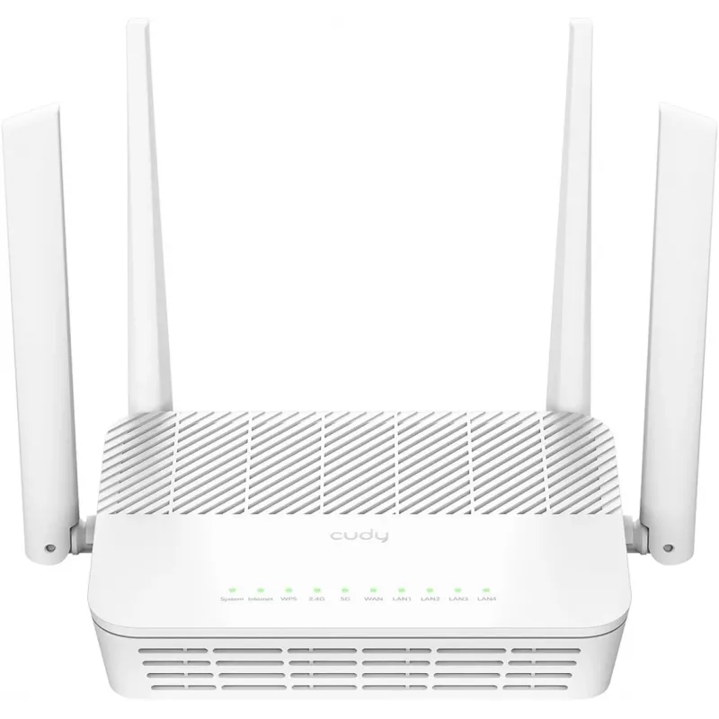 Traadita ruuter Cudy AX3000 (Wi‑Fi 6 kaheriba 2,4/5 GHz, Gigabit Ethernet, 4x LAN, 2402+574 Mbps)