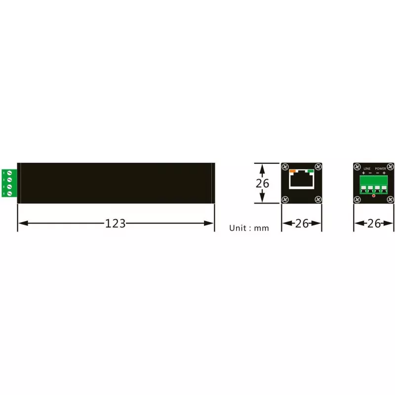 võrk Media Converter ALLNET ALL-MC302v2P2WIRE Set PoE over 2 Wire - ALLNET ALL-MC302P2WIRE-Set