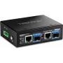 võrk media converter TRENDnet TI-BF22SFP 1GbE, kahe RJ-45 pordi ja kahe SFP pesaga