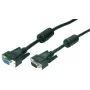 VGA-kaabel LogiLink 3m M/F Must
