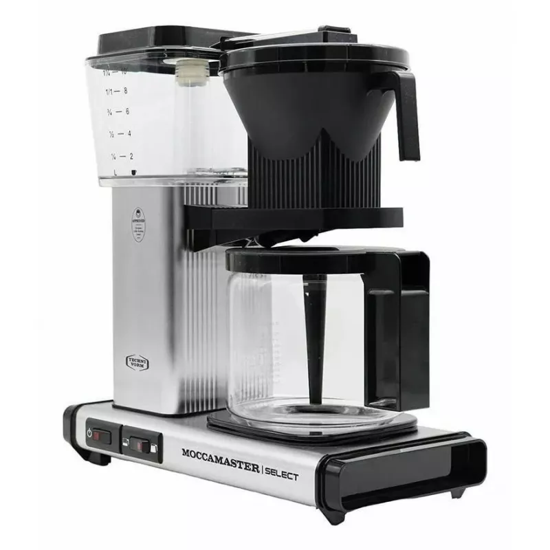 Tilgakohvimasin MOCCAMASTER KBG 741 — 1,25 L veepaak, 10-tassiline kann, 1520 W, roostevaba teras/must