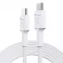 USB-C–USB-C-kaabel roheline Cell KABGC29W 2 m, USB 3.2 Gen 1, 60 W PD, punutud TPE, valge