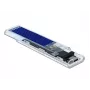 SSD-korpus DeLOCK 42620 Väline korpus M.2 NVME PCIe SSD-le USB USB-C emasliidesega läbipaistev