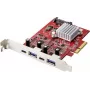 Renkforce RF-4679642 2+2 pordiga USB 3.2 Gen 2 kontrollerkaart USB 3.2 Gen 2, USB-C™ PCIe (RF-4679642)