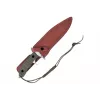 Fikseeritud nuga cinema classic CC-H5 Rambo V — Ellujäämisnuga, terasest tera 230 mm, kogupikkus 385 mm, polümeerist roheline käepide, nahast ümbris