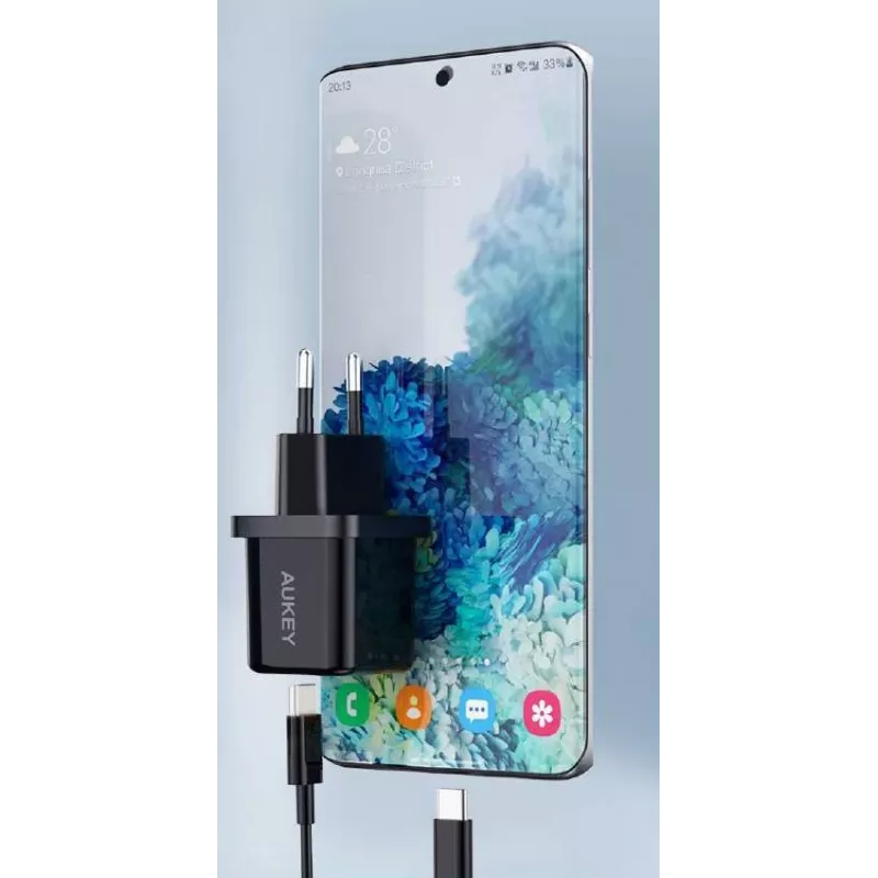 Minilaadija PA-F5 OEM Must 1xUSB-C 20W PD Power Delivery