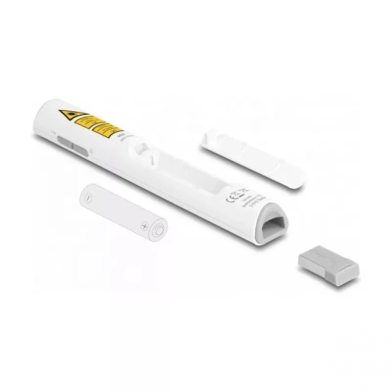 DeLOCK USB Laser Presenter valge, juhtmevaba USB RF nano vastuvõtja