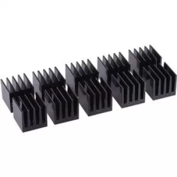 Alphacool GPU RAM alumiiniumist jahutusradiaatorid 15x15mm - mustad 10 tk. (17155)