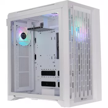CTE C700 TG ARGB Snow, Tower-Enclosure White, Tempered Glass