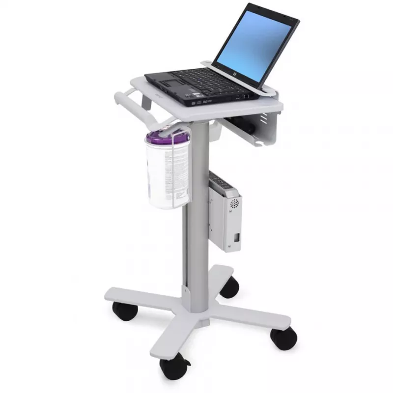 Ergotron StyleView sülearvutikäru, SV10 - käru sülearvutile - meditsiiniline - metall - valge, alumiinium - ekraani suurus: kuni 43,2 cm (kuni 43,20 cm (17)) (SV10-1100-0)