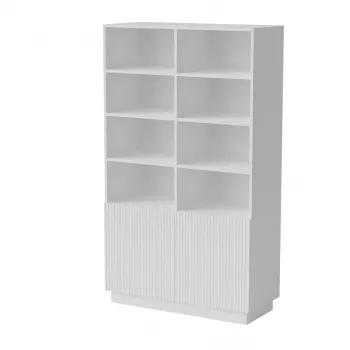 Kapikapp Cama Meble LIVERTI raamaturiiul 100×420×1705 mm valge