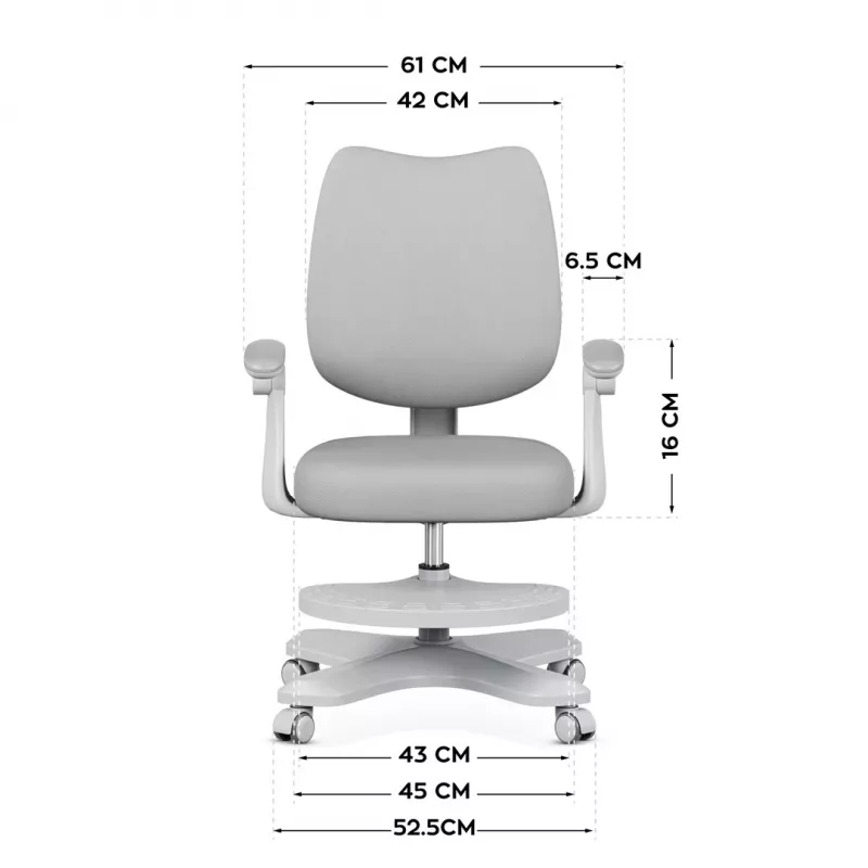 Pöörlev kontoritool mark adler Junior 4.6 Hall — kompaktne ergonoomiline töötool