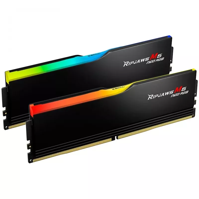 DIMM 64 GB DDR5-6000 (2x 32 GB) kahekomplekt, mälu must, F5-6000J3238G32GX2-RM5NRK, Ripjaws M5 Neo, AMD EXPO