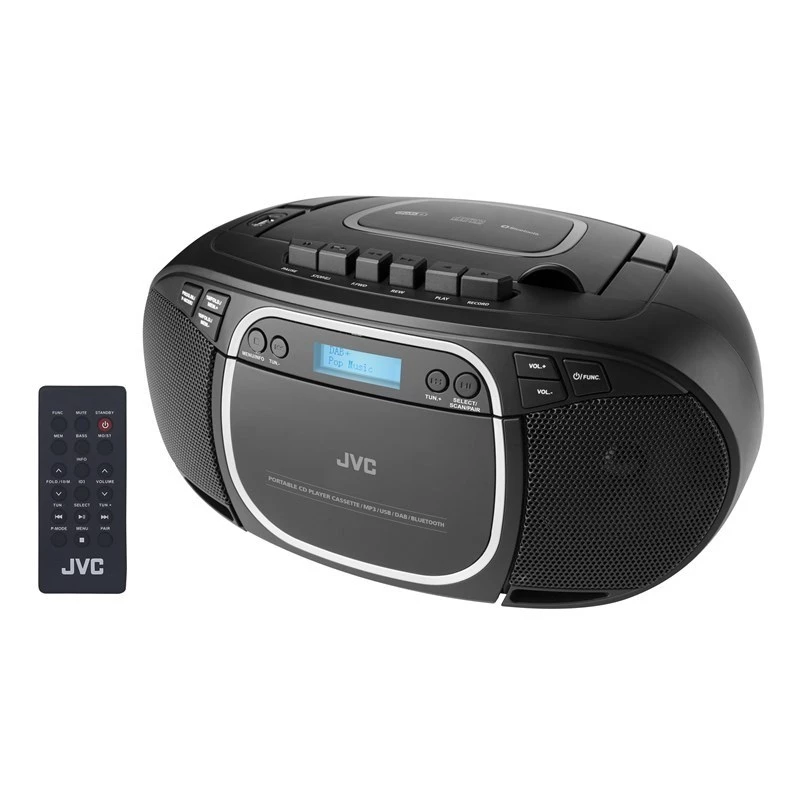 JVC RC-E561B-DAB CD-mängija Must Kaasaskantav CD-mängija