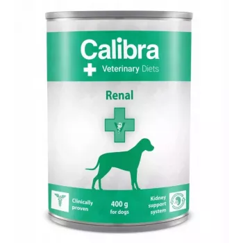 Märg koeratoit Calibra Veterinary Diets Renal Chicken 400 g — neerutoetus, niiskus 78%, valk 5,5%, rasv 8%