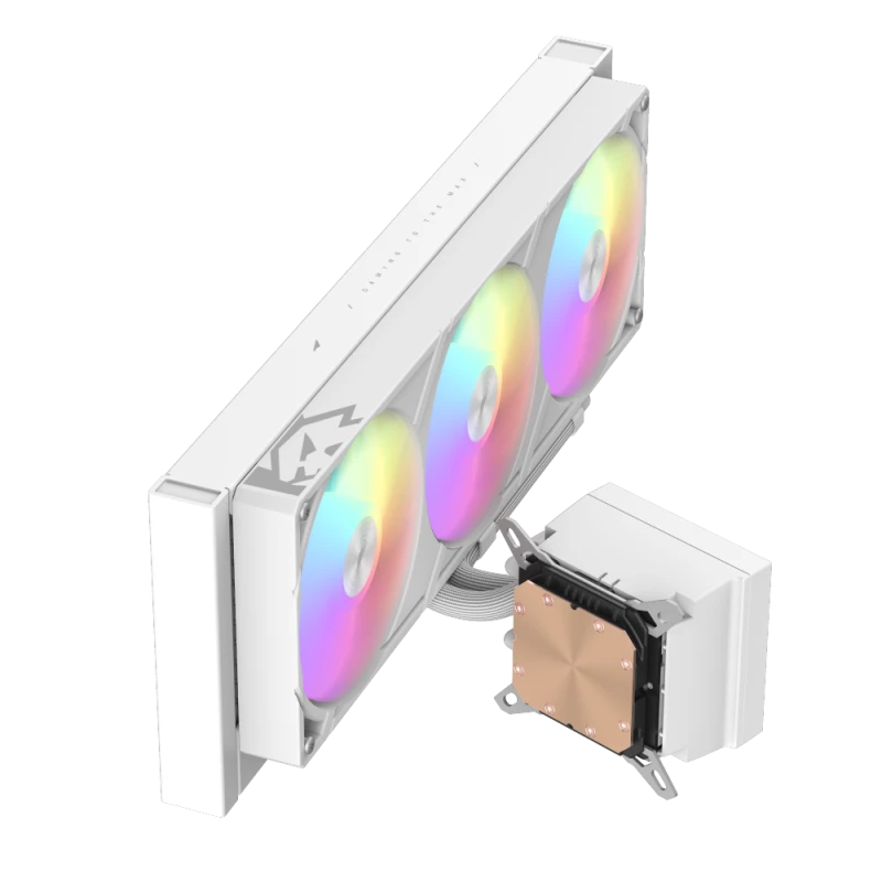 Gamemaxi protsessori vedelikjahutus | GLACIER 360 LCD WH | Intel, AMD