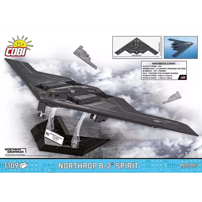 Ehituskomplekt Cobi Northrop Grumman B-2 SPIRIT mudelikomplekt