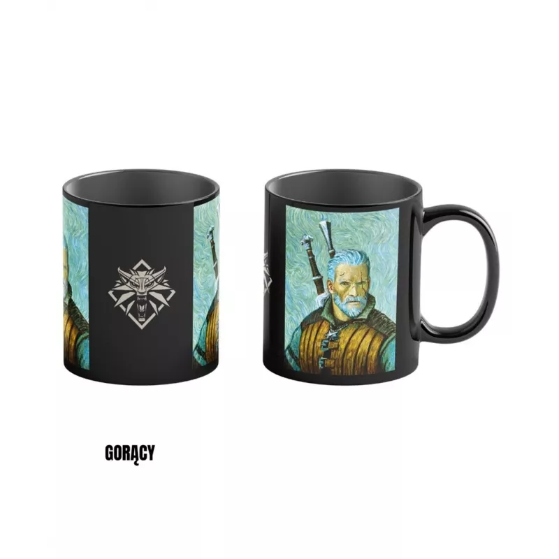 Heat Reveal Mug Good Loot The Witcher 3 Game Art Chronicles - Geralt & Vincent van Gogh 450 ml Must