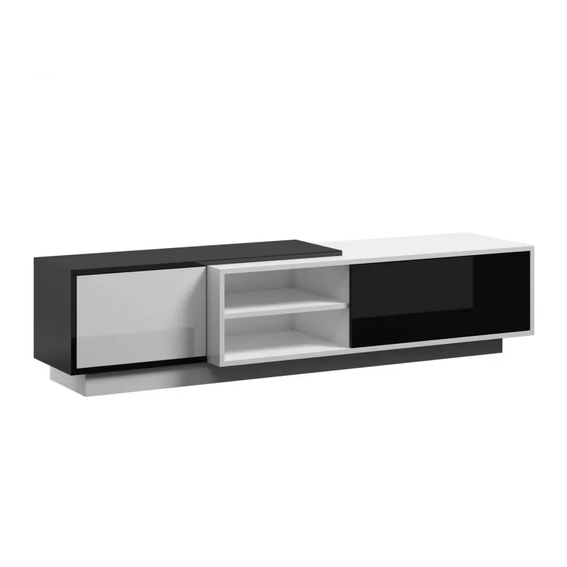 Cama TV-kapp SIGMA1 180 valge/must läikiv
