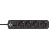 Brennenstuhl Ecolor pikendusjuhe 4-kohaline [poleeritud pind, 1,5 m kaabel, valge/must]