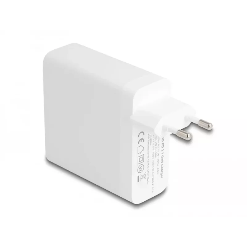 Laadija DeLOCK USB GaN 140W PD 3.1 siseruumides vahelduvvoolu universaalne