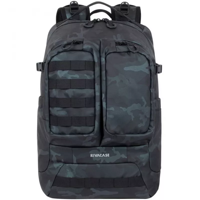 Rivacase Sherwood seljakott seljakott Camouflage, Navy Polyester, Polyurethane