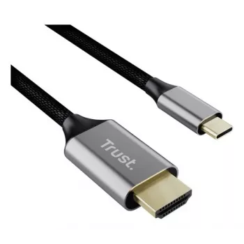 USB-C–HDMI-kaabel TRUST CALYX 25630, 4K (3840×2160), 2 m, must, isane–isane