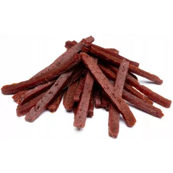 Koerte maius Hilton Rabbit Strips 500 g — küülikulihast dieetmaius, 500 g kotike, 30% valku, 3% rasva