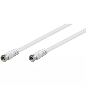 Wentronic Goobay SAT-ühenduskaabel, valge, 5 m - F-pistik F-pistik (11725)