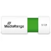 MediaRange - USB-mälupulk - 32 GB - USB 2.0 - valge, roheline (MR973)