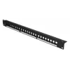 Patchpanel Extralink 24-port U/UTP (UTP) modulaarne, 1U, must, 482.6 mm laius