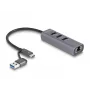 DeLOCK 64282 sülearvuti dokkimisjaam ja pordireplikaator Juhtmega USB 3.2 Gen 1 (3.1 Gen 1) Type-C Hall (64282)