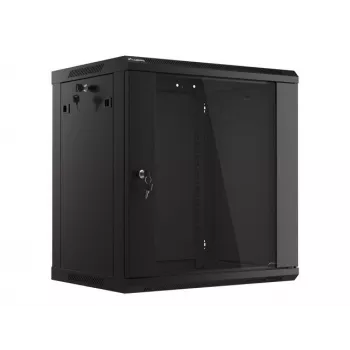 Seinale paigaldatav riiul LANBERG WF01-6412-10B 12U, 19-tolline raam, 600×450×640 mm, must, IP20